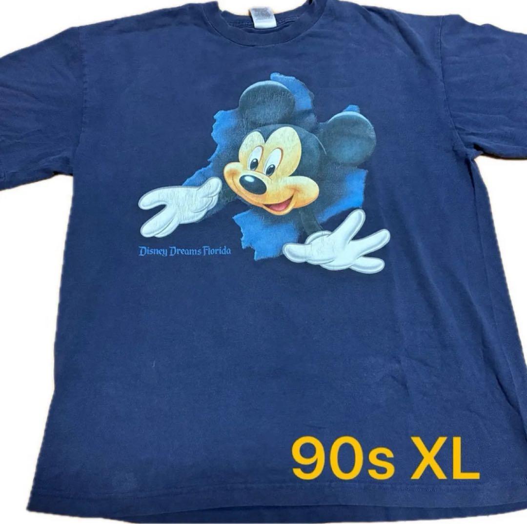 ヴィンテージ　Disney Mickey Mouse Tシャツ 90s XL