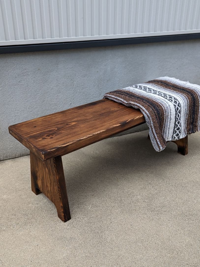 スツール　ベンチ　　　古材風