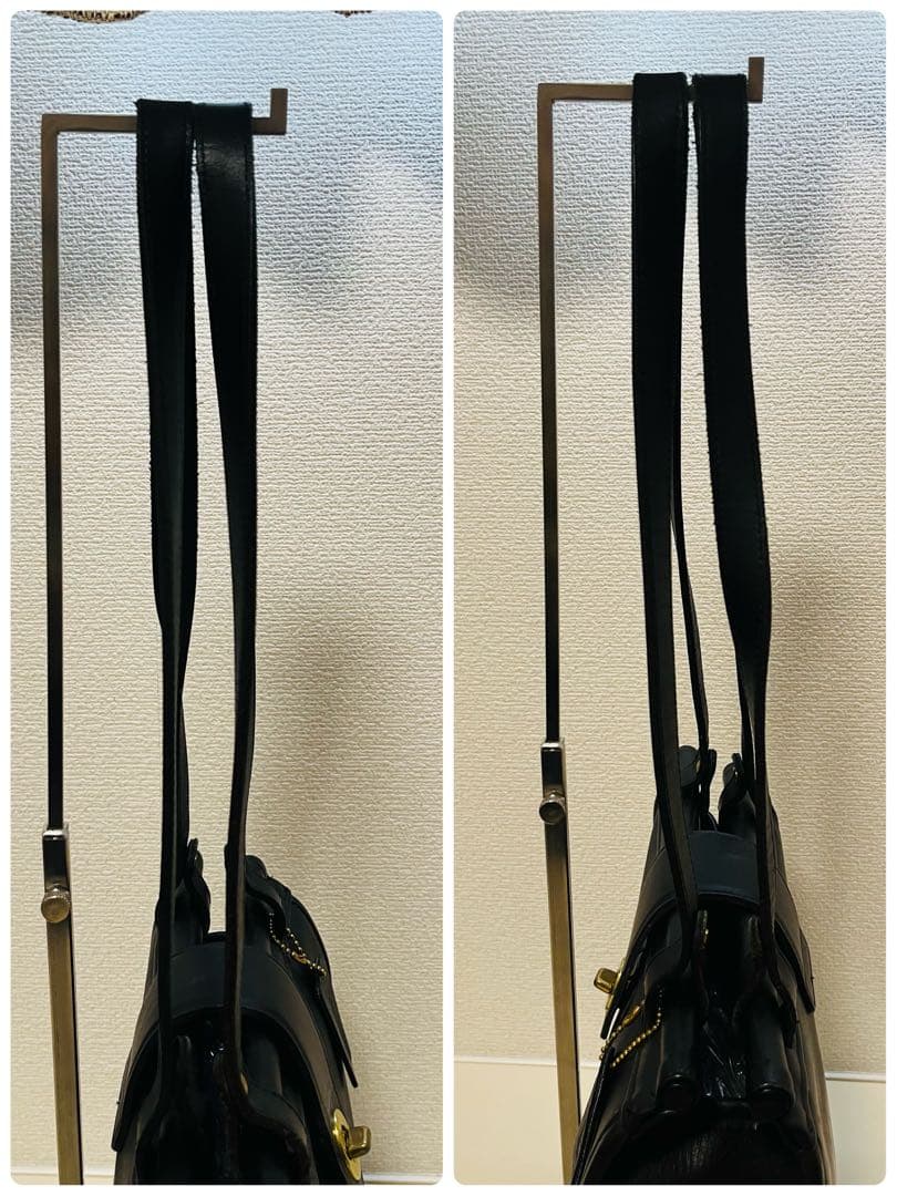 【激レア】OLD COACH USA製 ウィリスバッグ ブラック 肩掛け