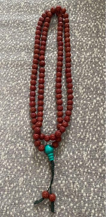 インド　ルドラクシャのネックレス　数珠