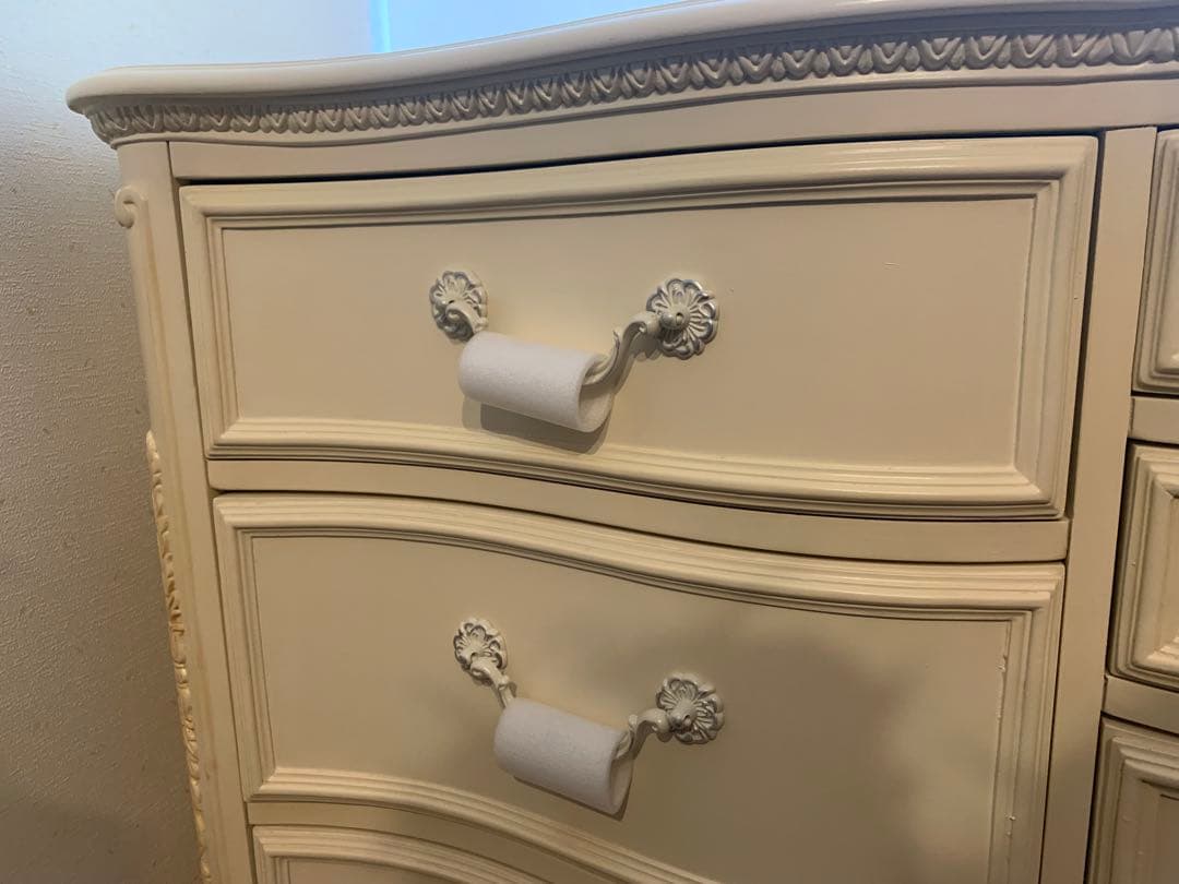 ジェシカマクリントック ロマンスコレクション 10ドロア チェスト　白　ホワイト