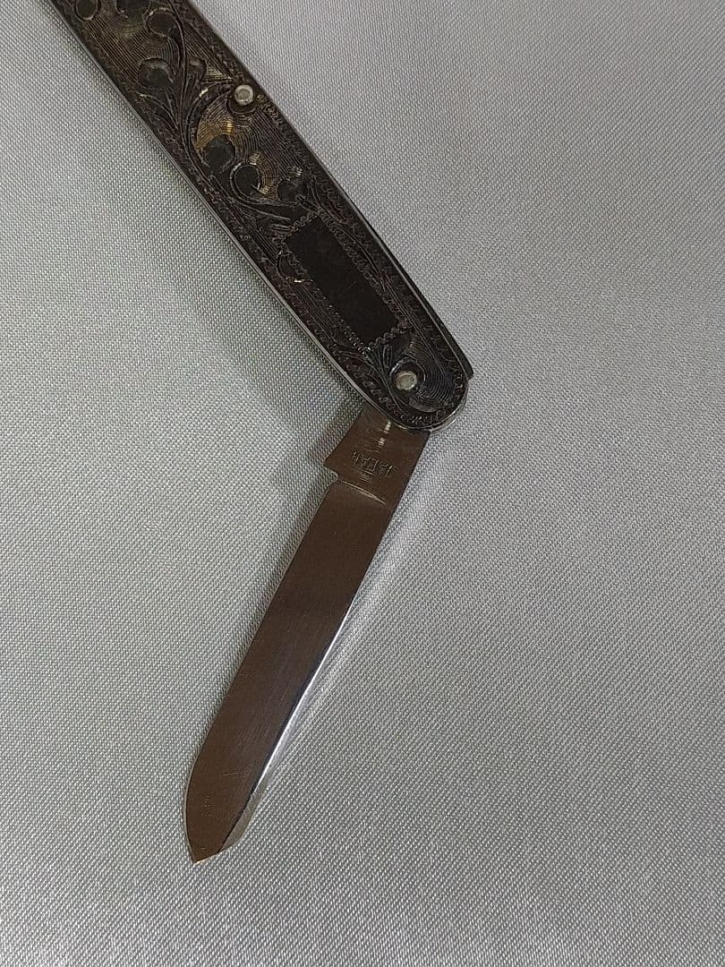 藤本ナイフ 東京ナイフ 純銀製 ペーパーナイフ ポケットナイフ 万能ナイフ