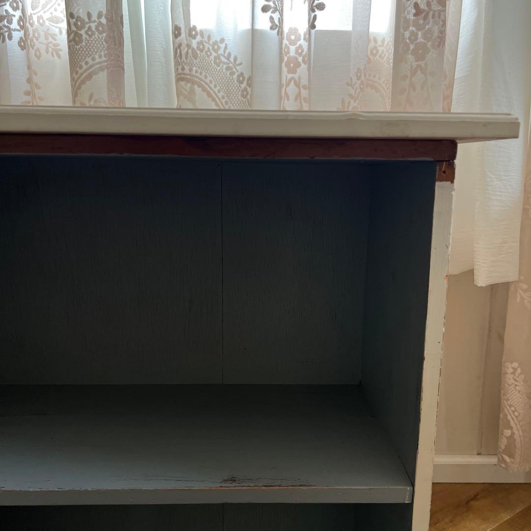 最終お値下げ価格！アンティーク風に作った白い棚＊シャビー