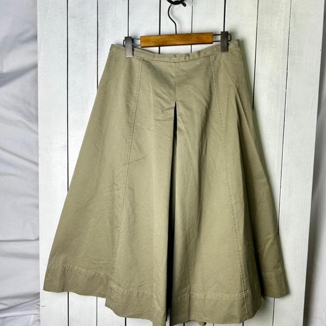 90s～00s Ralph Lauren 厚手チノ ワイドスカートパンツ 9