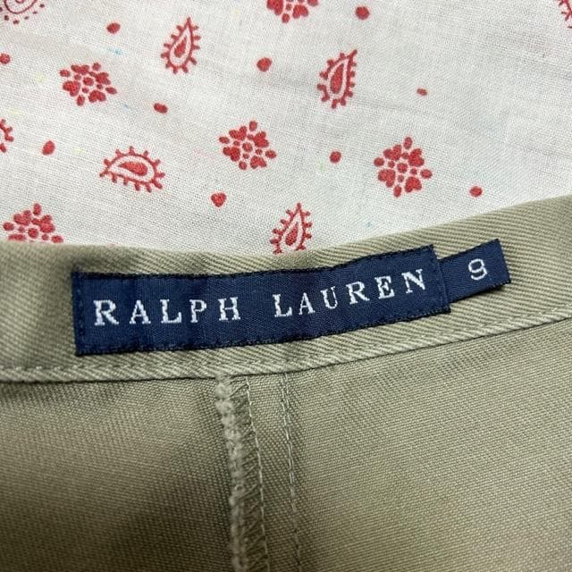 90s～00s Ralph Lauren 厚手チノ ワイドスカートパンツ 9