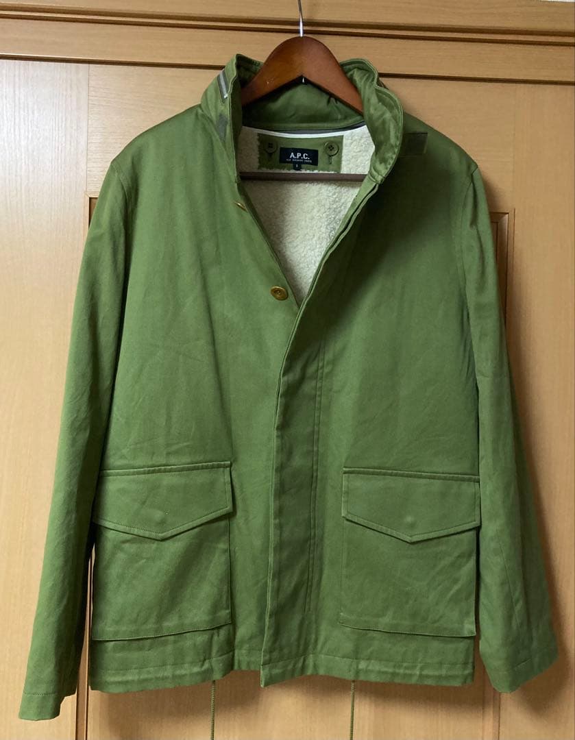 【週末セール】美品！A.P.C. アーペーセー コットンブルゾン ボアライナー付