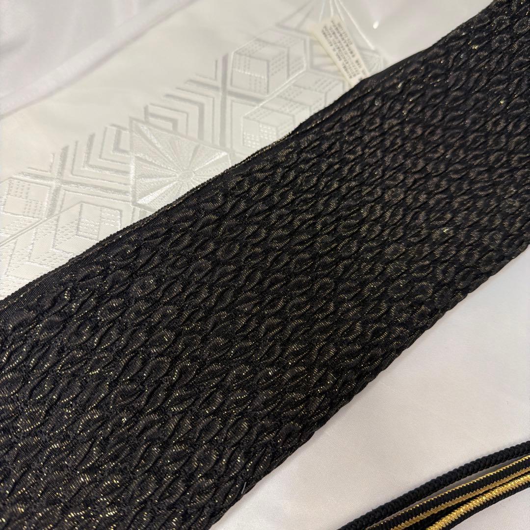 新品　2026年モデル　黒　振袖用　帯締め　帯揚げ　半襟　重ね襟　セット