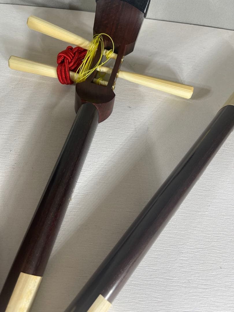 Y33 三味線 紅木　長唄　K18駒　金細　バチ　株式会社柏屋