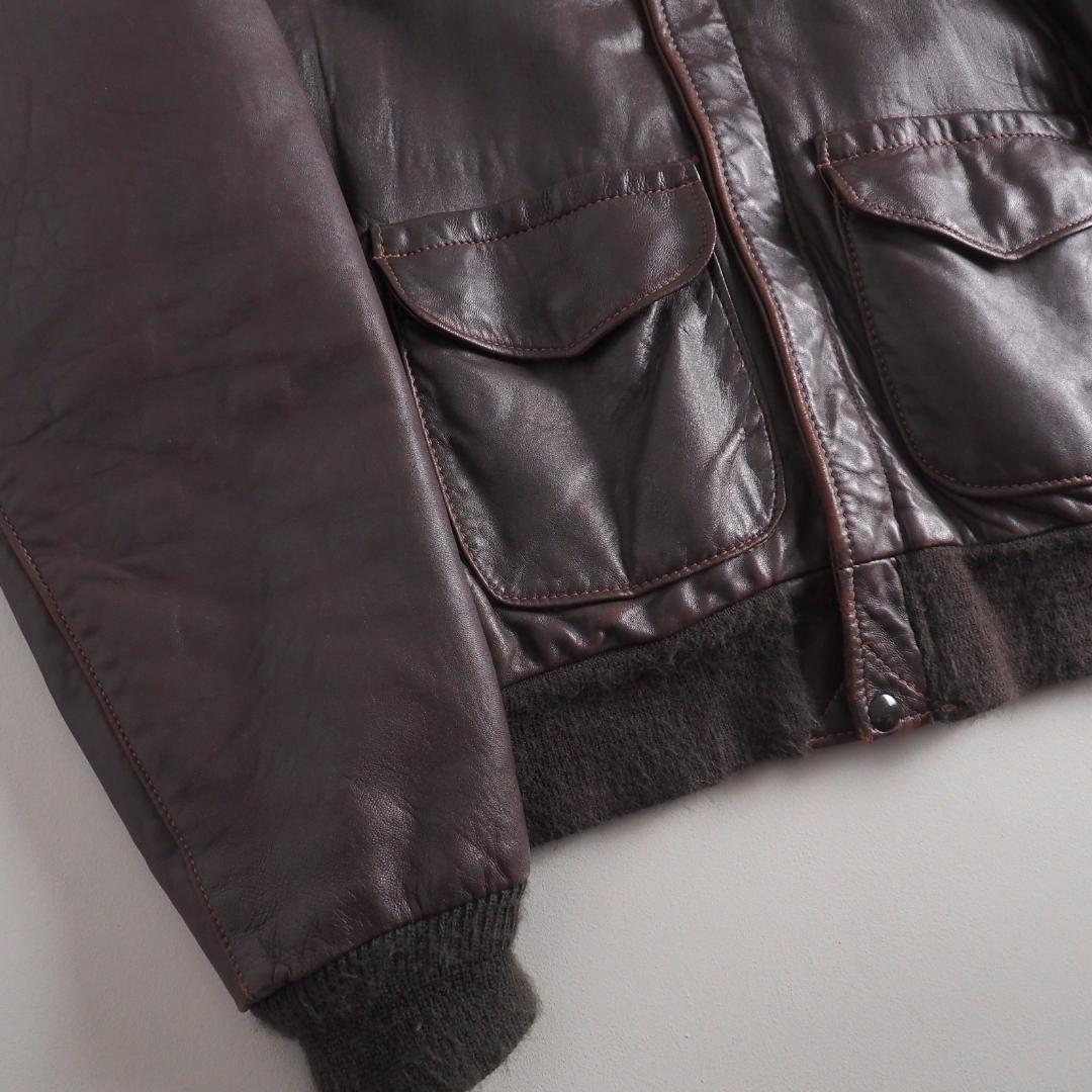 Schott　size40　シングルライダース　G-1　ダークブラウン　美品