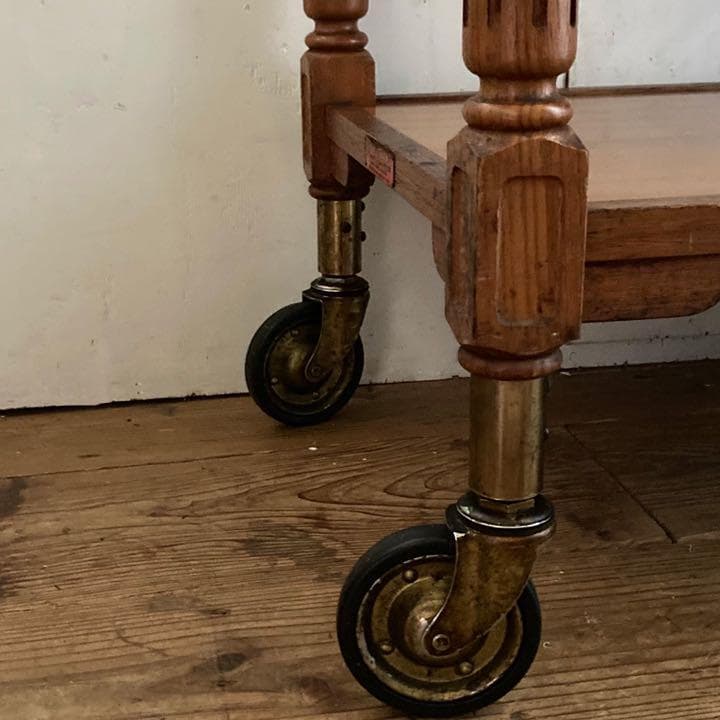 国産ヴィンテージ インダストリアル 大型ワゴン ディスプレイ 店舗什器