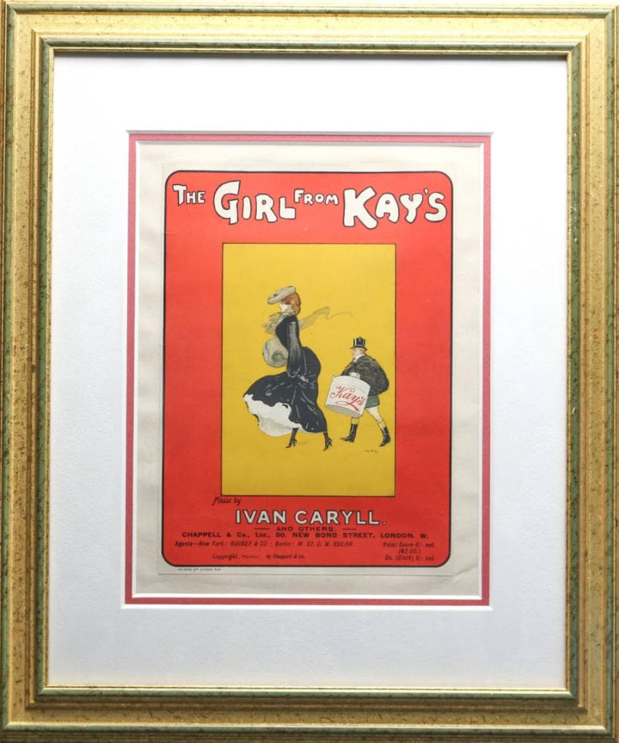 『The Girl from Kay's』 ポスター アンティーク ミュージカル