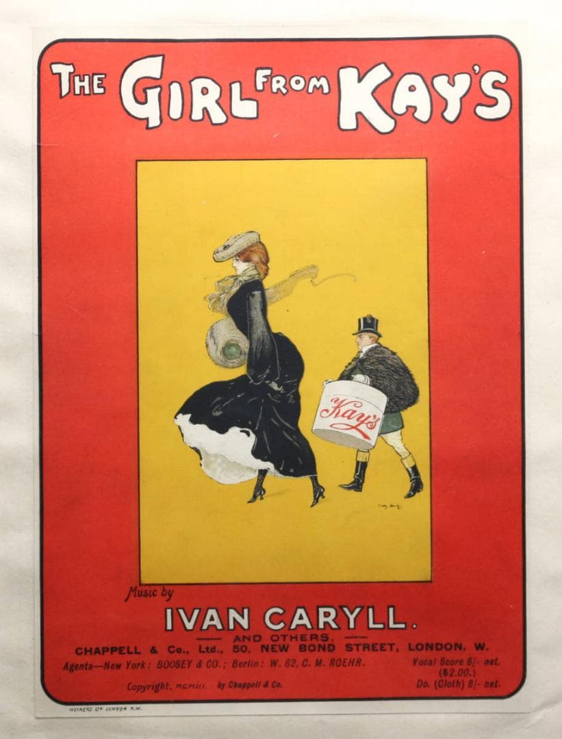 『The Girl from Kay's』 ポスター アンティーク ミュージカル