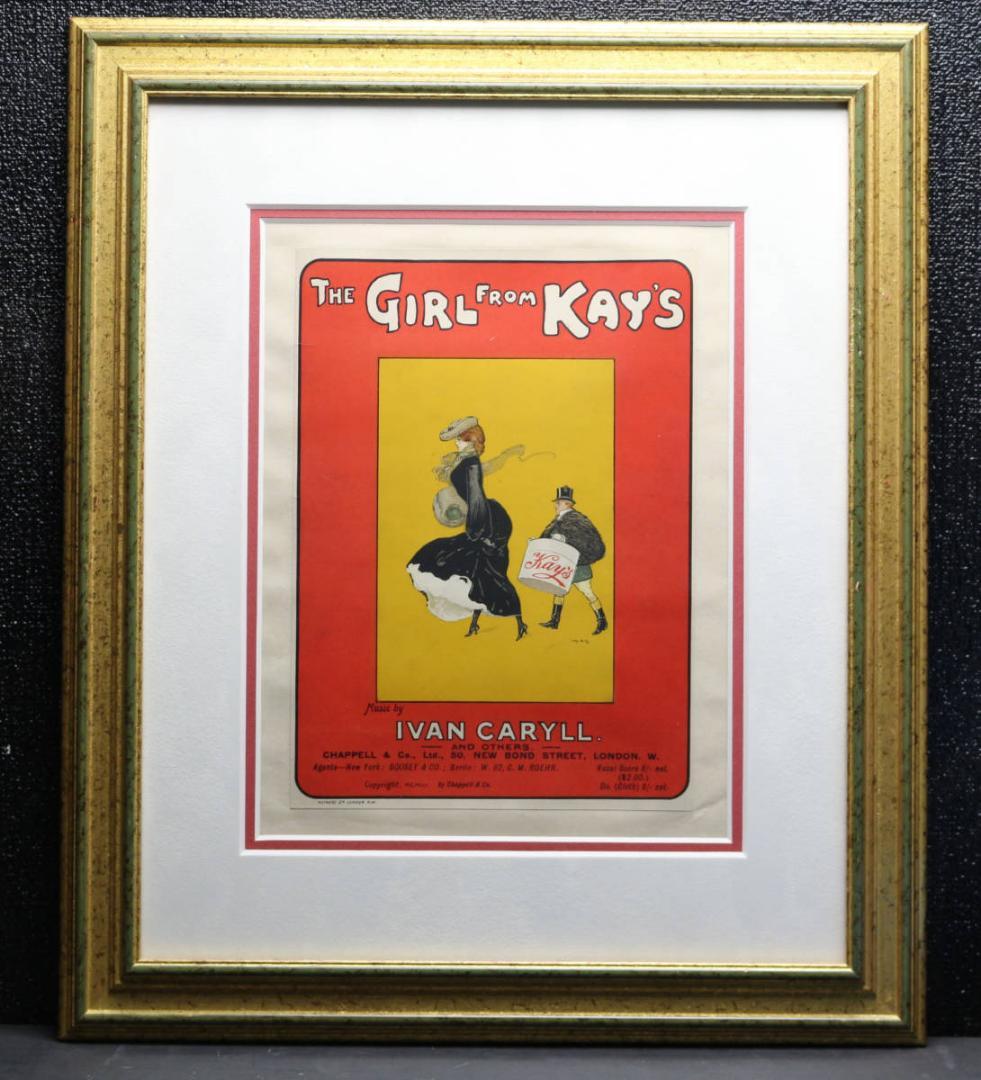 『The Girl from Kay's』 ポスター アンティーク ミュージカル