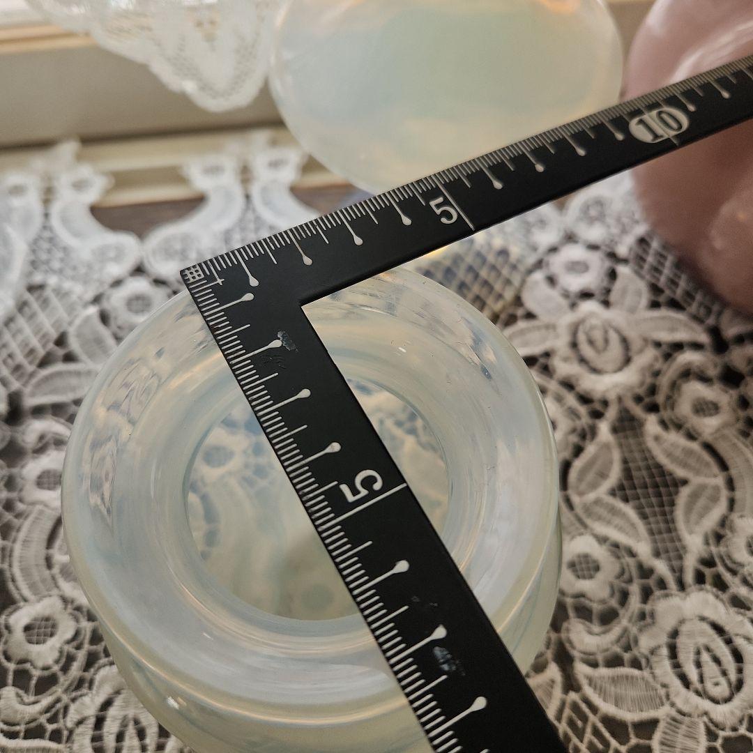 アンティーク　オパールセントフラワーベース