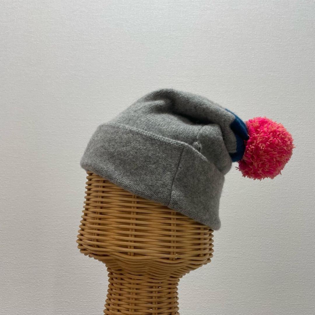 ジョーゴードン スコットランド製 ニット帽 ポンポン ラムウール