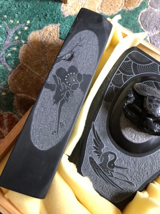 那智黒石 すずり 文鎮セット