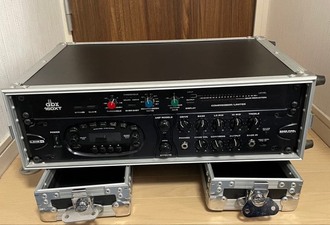 LINE6 POD XT PRO DBX 160XT 3Uラック 三点セット