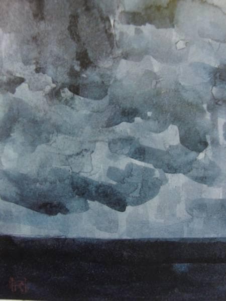 東山魁夷、海に入る滝、高額額装用画集、版上・印入り、希少