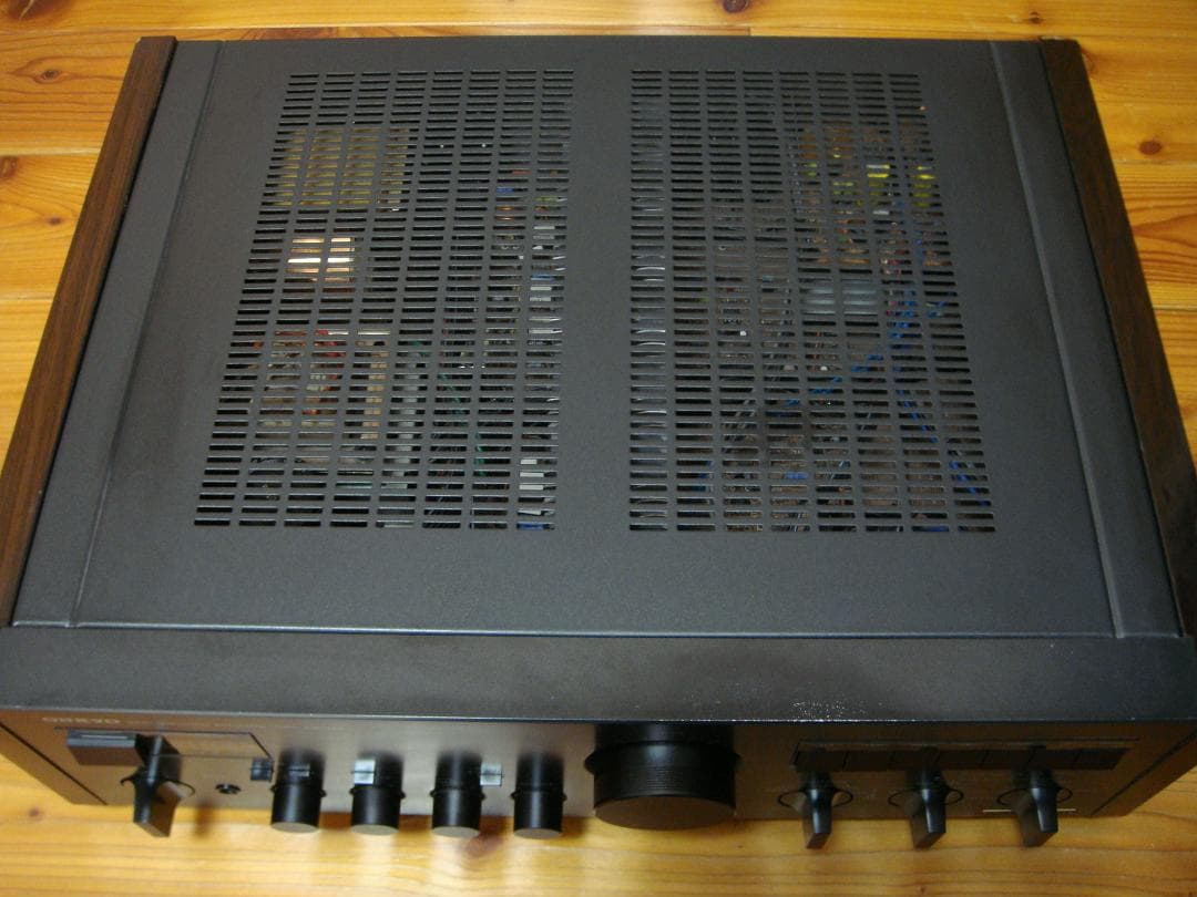 整備済 程度良 ONKYOオンキョー Integra A-817RXⅡ木目パネル