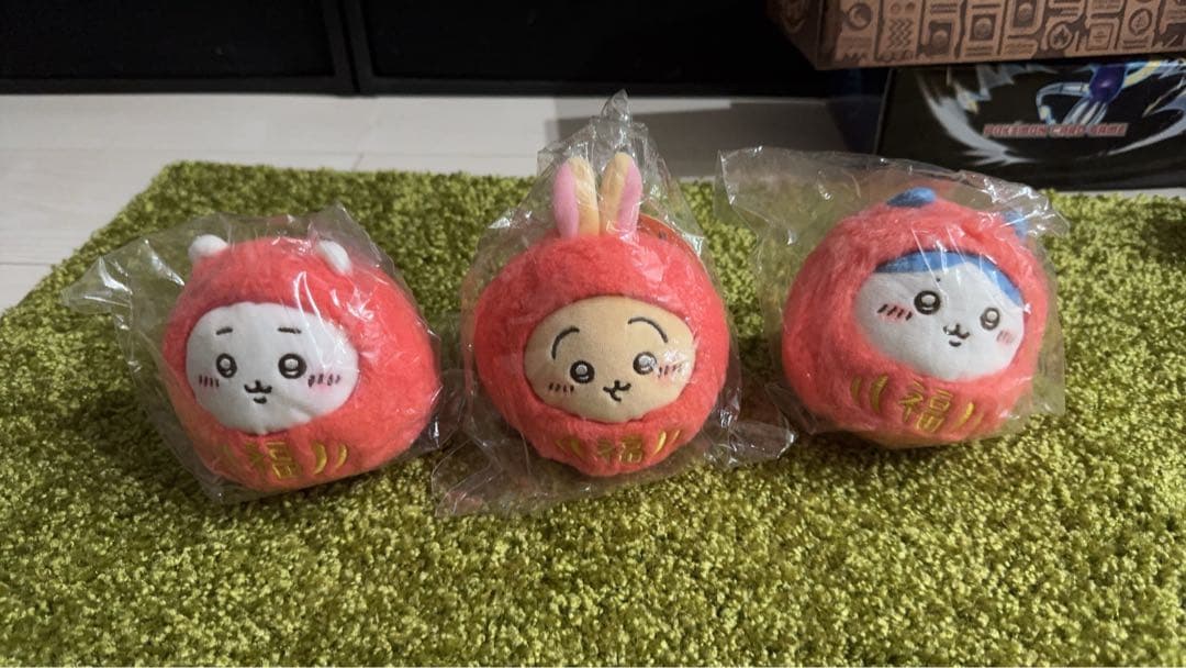 【新品未開封】ちいかわ　だるまになっちゃった　ぬいぐるみ3点セット