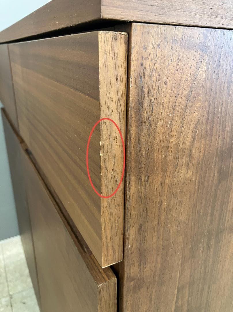 無印良品 キャビネット ウォールナット材 ブラウン