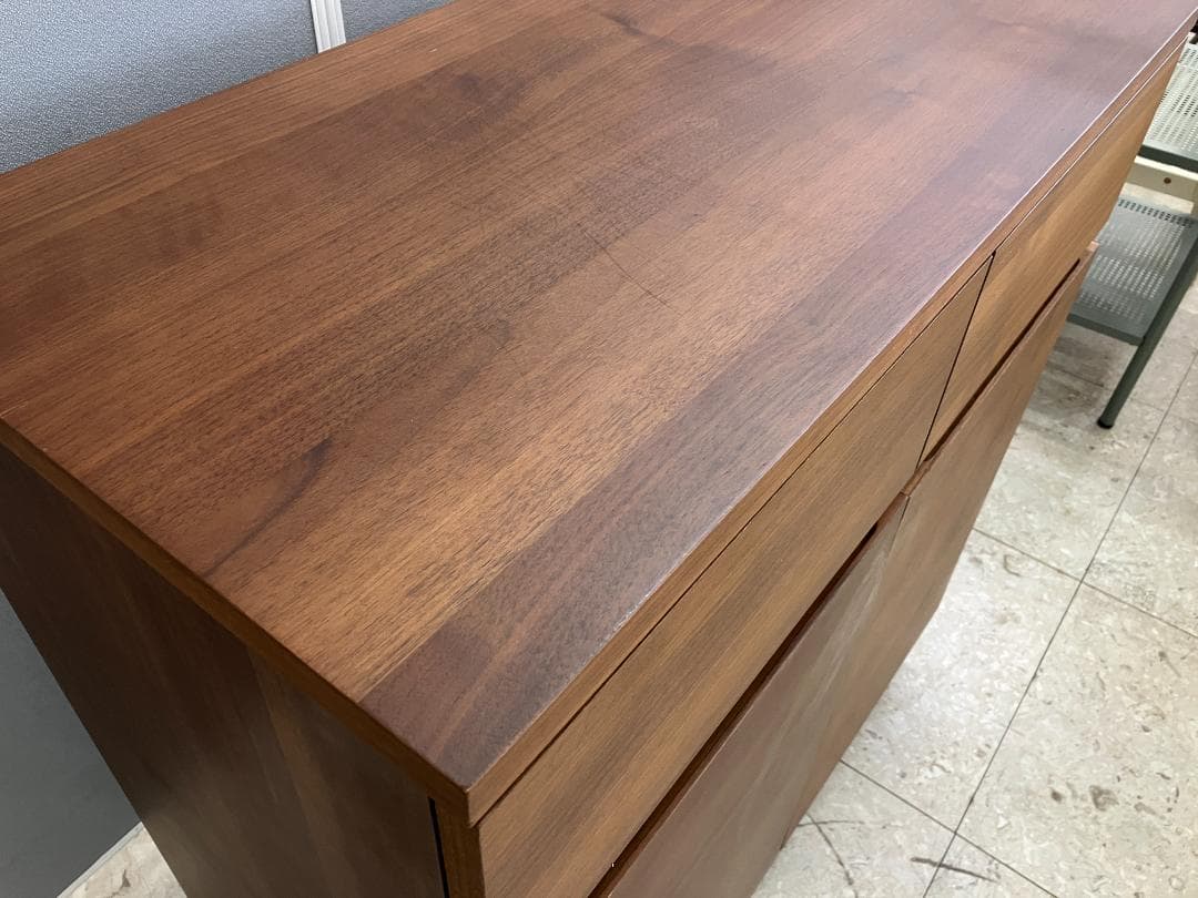 無印良品 キャビネット ウォールナット材 ブラウン