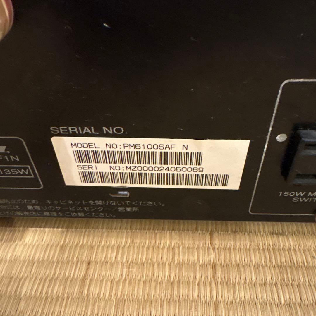 【おまけ:ONKYOスピーカー2個付】marantz PM6100SA アンプ