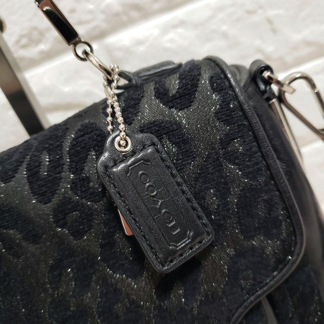 COACH コーチ レオパード 2way ショルダーハンドバッグ 極美品