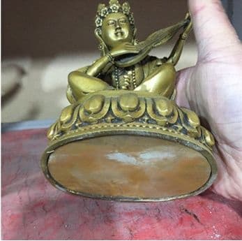 仏教美術 仏像 妙音天女銅像 家内仏堂 奉納 装飾品 工芸品 置物