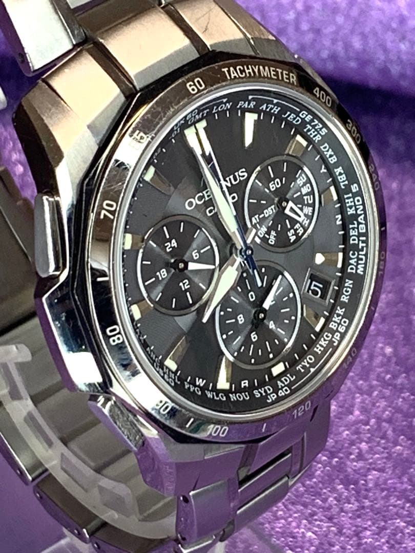 カシオ電波ソーラー腕時計OCEANUS Manta OCW-S1000