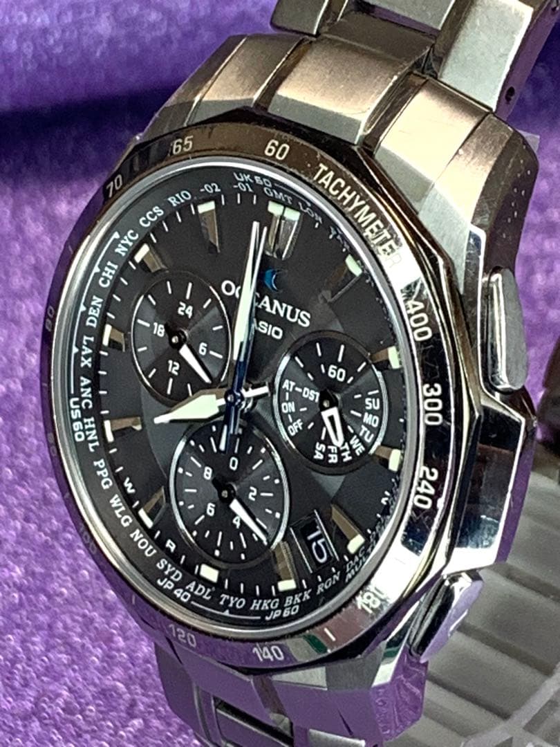 カシオ電波ソーラー腕時計OCEANUS Manta OCW-S1000