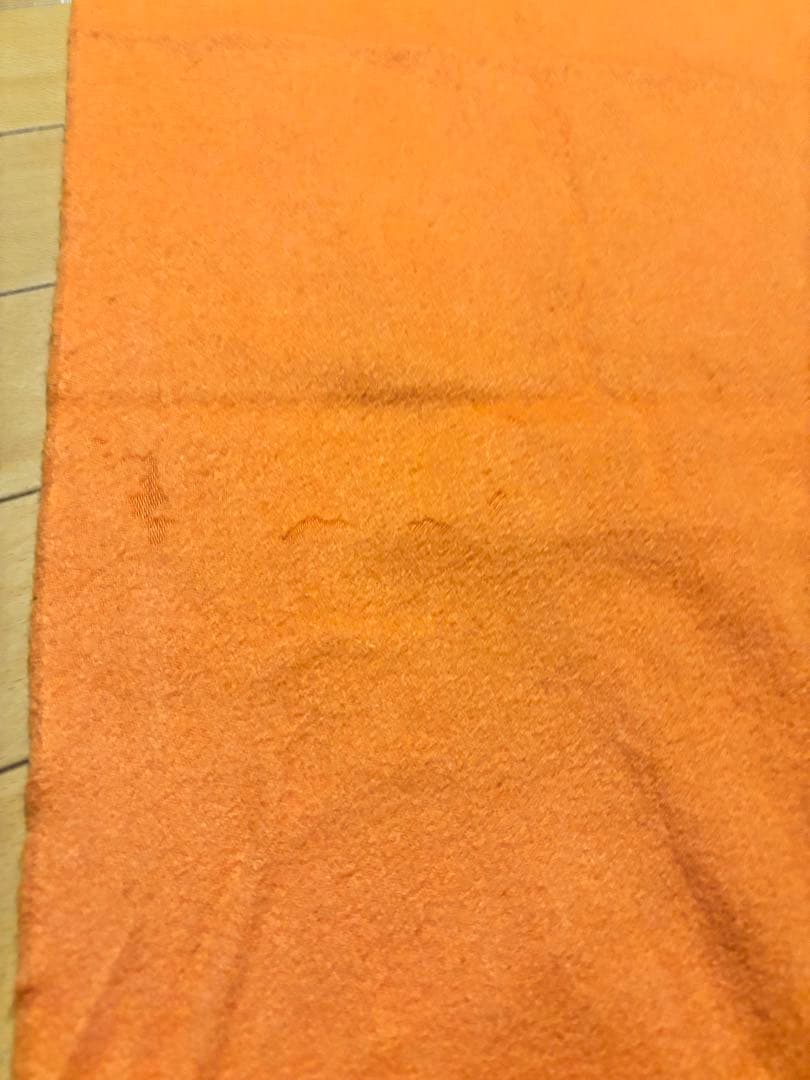 HERMES オレンジ ウールマフラー