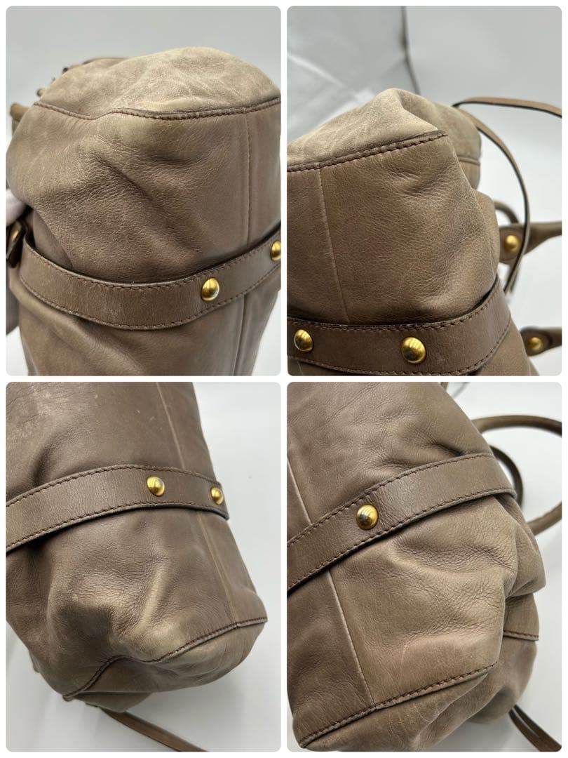 【美品】miu miuヴィッテロ・リュクス 2way ハンドバッグ レザー