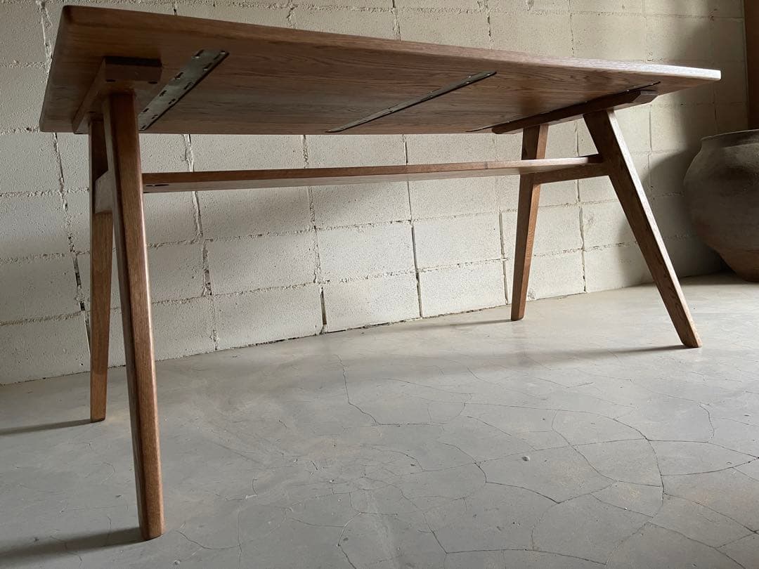 美品　unico ADDAY ウニコ　アディ　ダイニングテーブル オーク無垢材