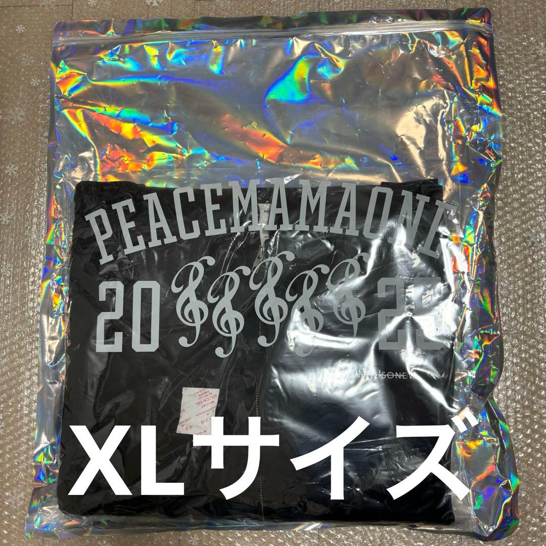 GDRAGON PEACEMAMAONE ジップアップ フーディー黒 XLサイズ