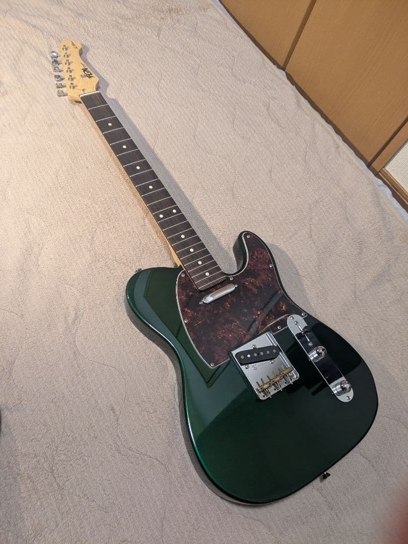 日本製テレキャスター FGN(フジゲン) グリーン エレキギター