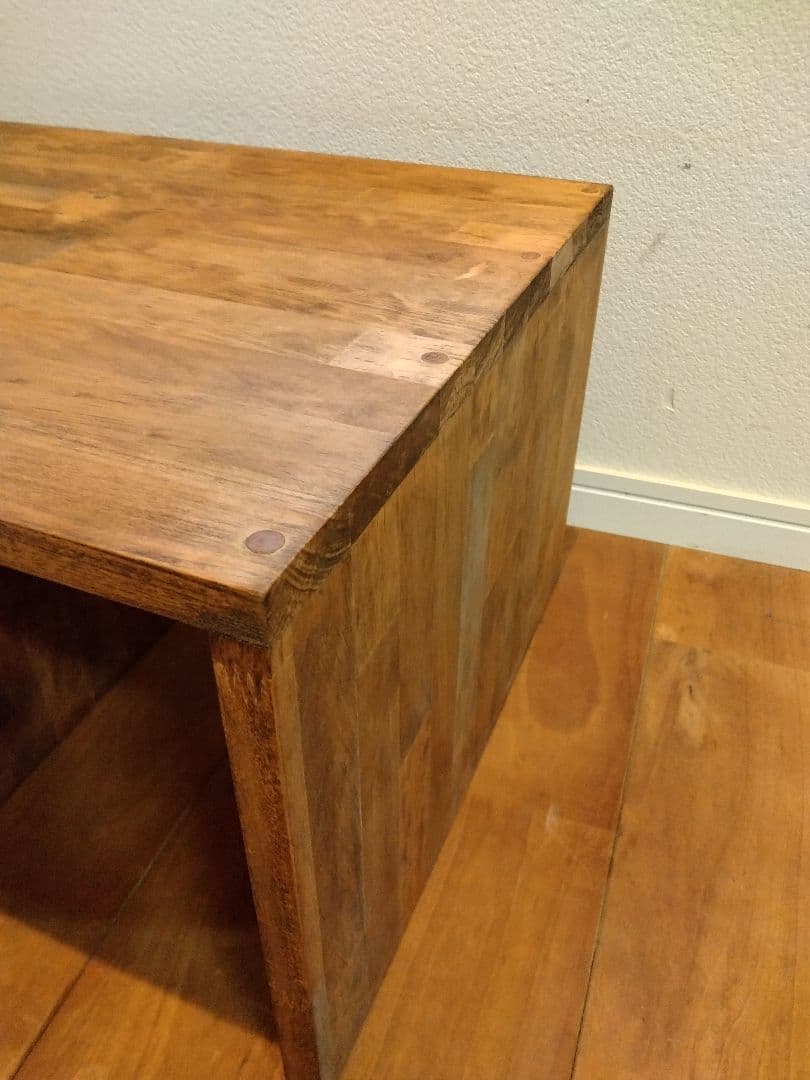 木製　ハンドメイド　オーダー　コの字型　棚　シェルフ　テレビ台　水槽台