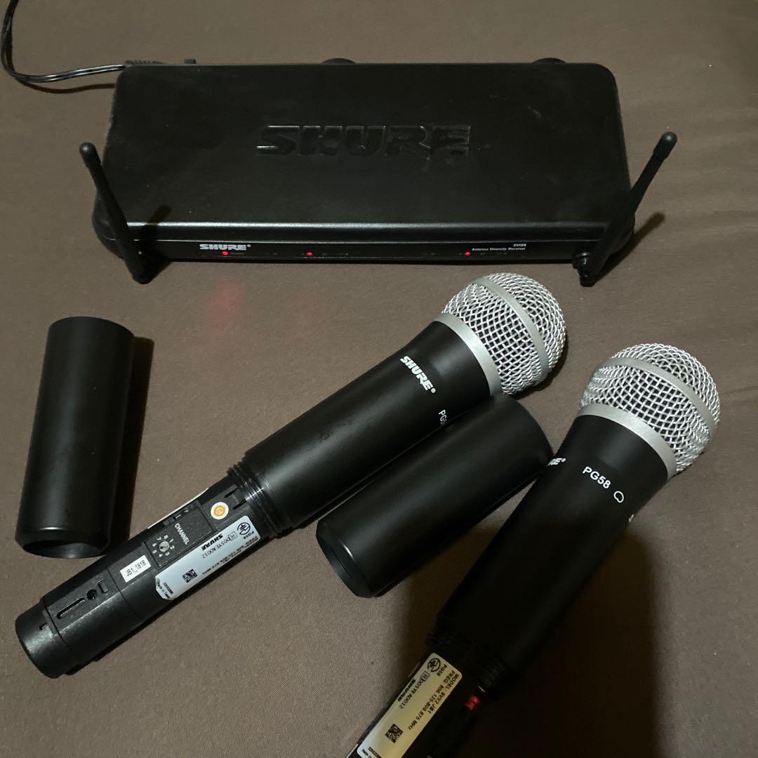 SHURE SVX288/PG58 ワイヤレスマイクシステム