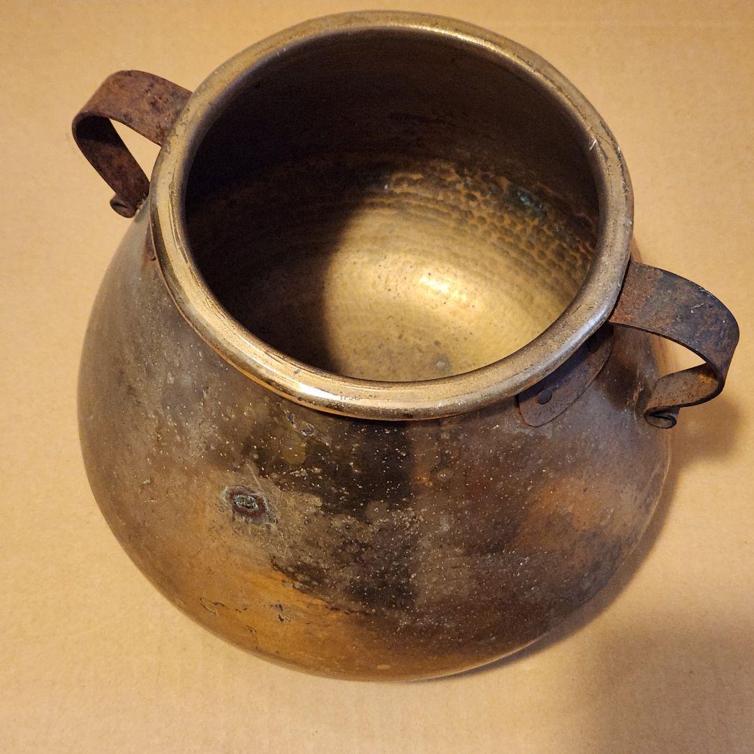 アンティーク 壺 骨董 花瓶 レトロポップ キッチン ミルク缶 ガーデン ブリキ