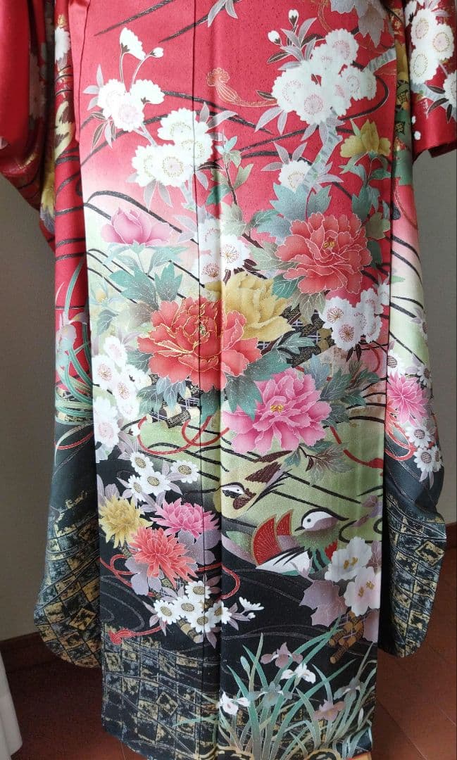 kkim様　練習用にも！　388.振袖単品　正絹　フルセット　成人式　谷崎潤一郎