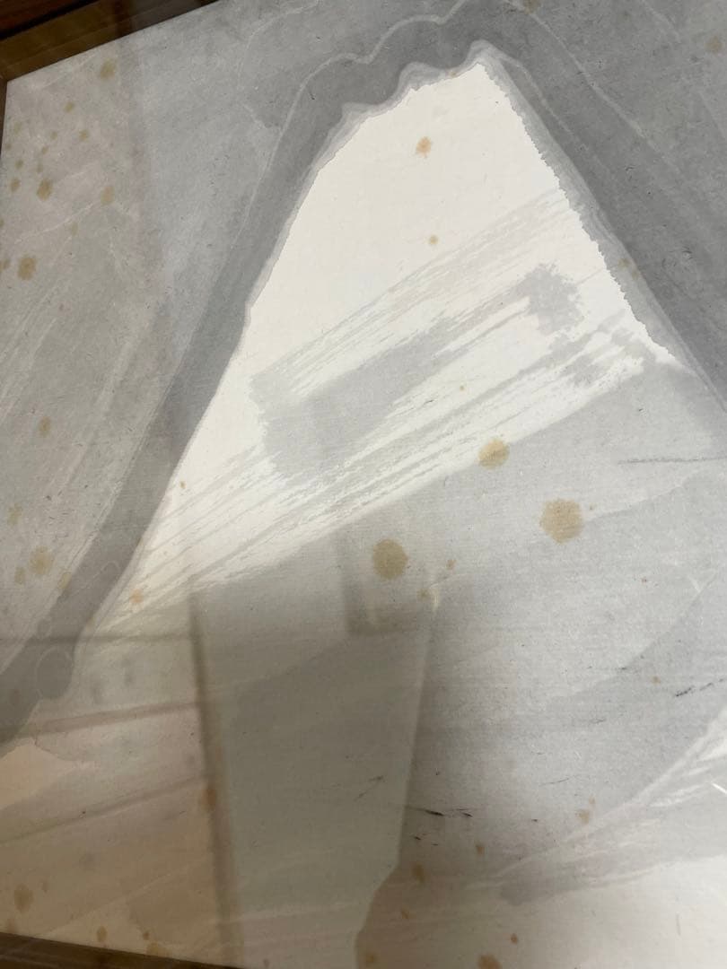 【丸木位里】真筆　色紙　浅間山　　原爆の図　色紙のみ