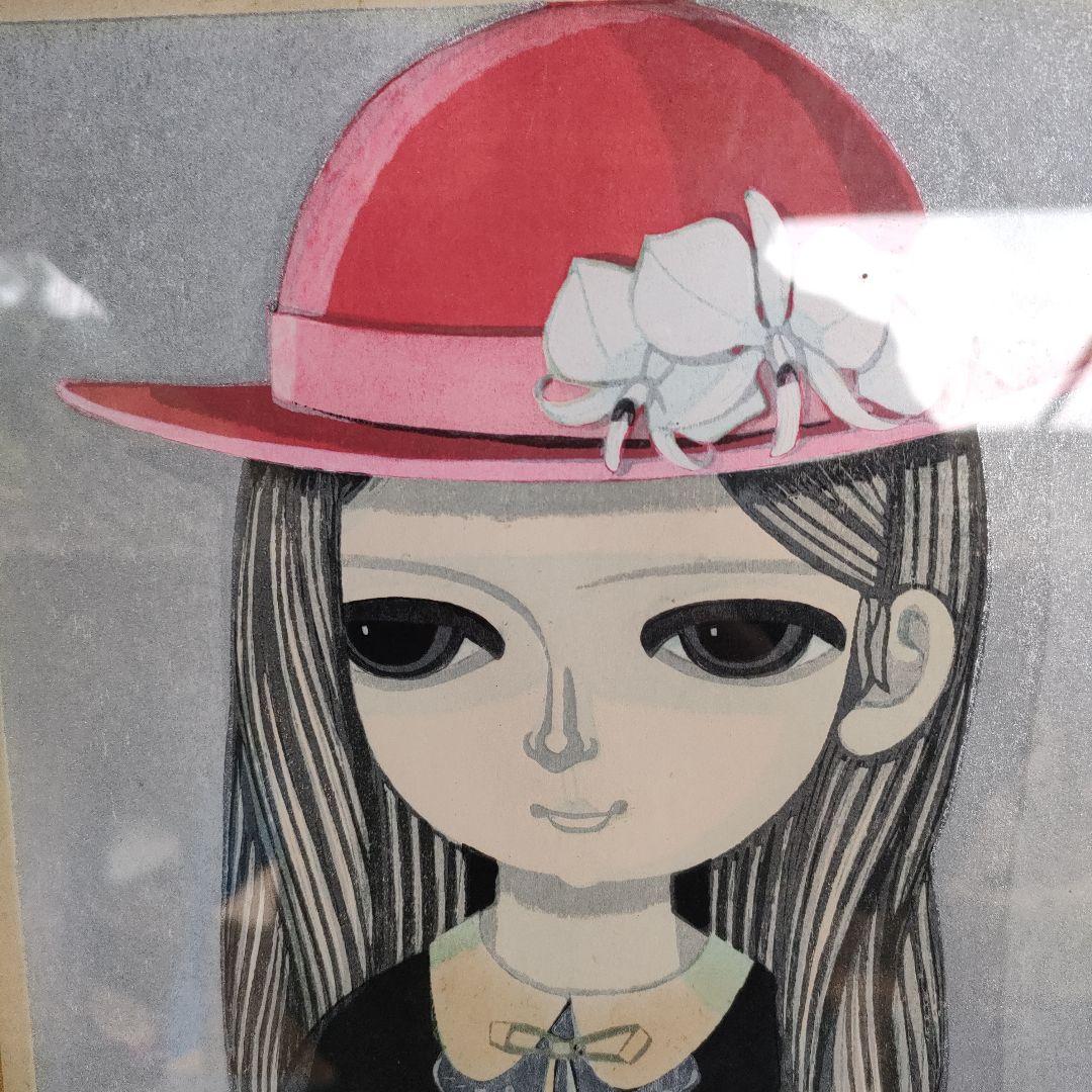 【真作】池田修三 一月 1982年 直筆サイン 木版画 日焼けあり 45×35