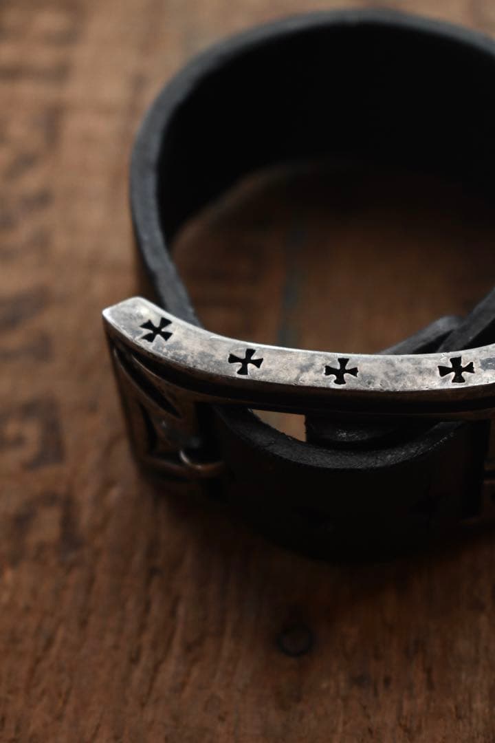 Silver smiths レザーブレスレット　jun uezono guidi