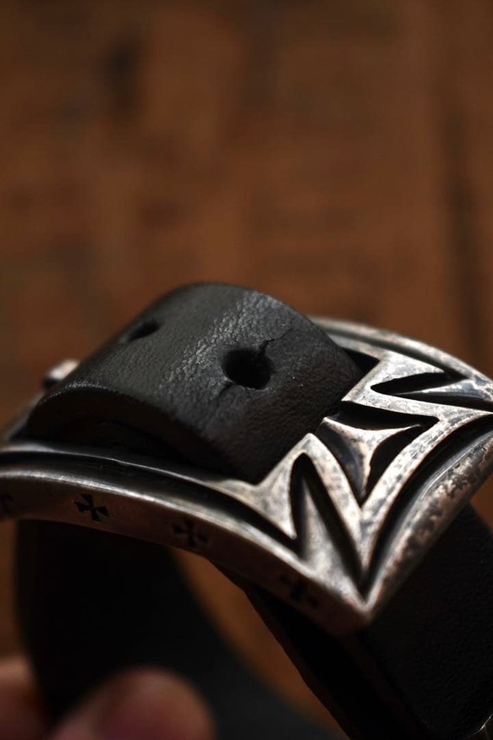 Silver smiths レザーブレスレット　jun uezono guidi