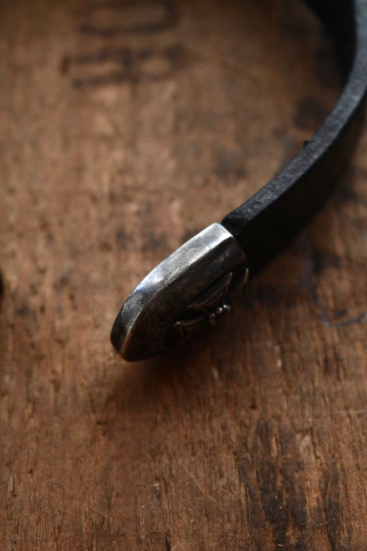 Silver smiths レザーブレスレット　jun uezono guidi