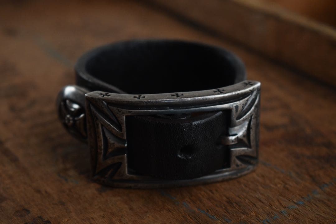 Silver smiths レザーブレスレット　jun uezono guidi