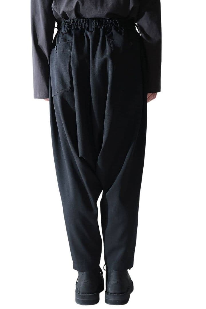 Yohji yamamoto POUR HOMME シワギャバ サルエルパンツ