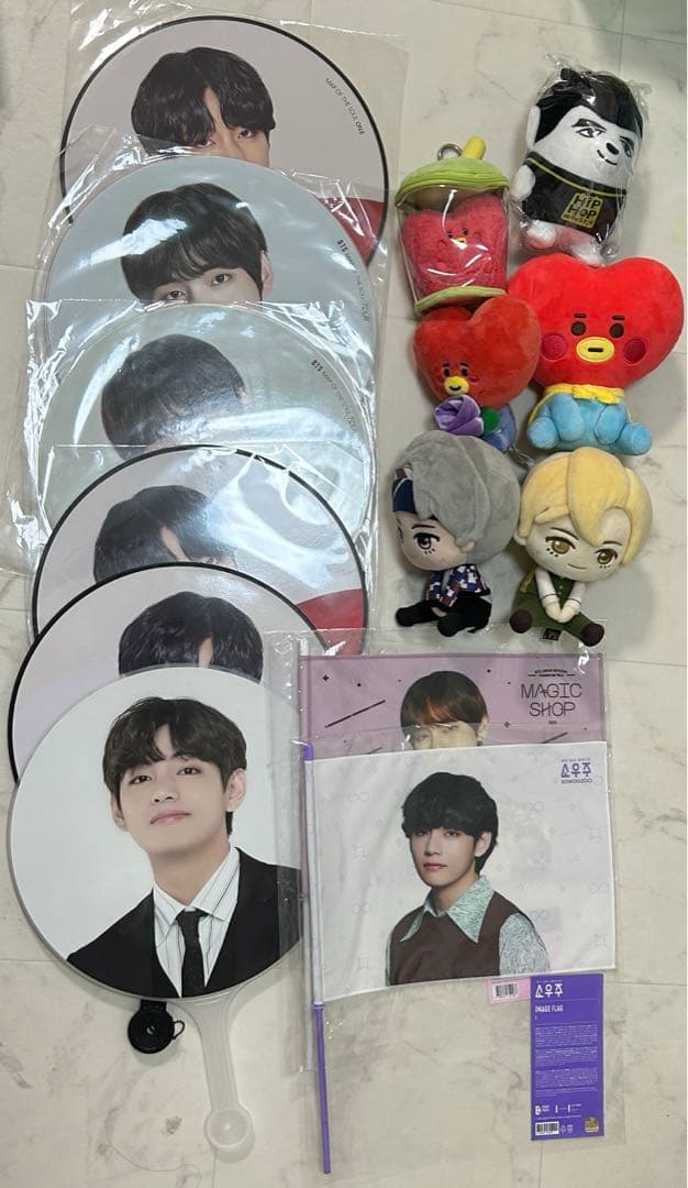 BTSテテグッズ うちわ アルバム CD トレカまとめ売り