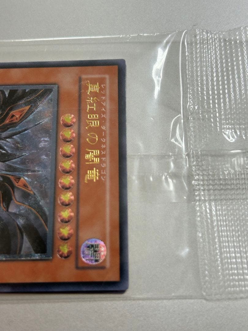遊戯王 真紅眼の闇竜 レリーフ　未開封