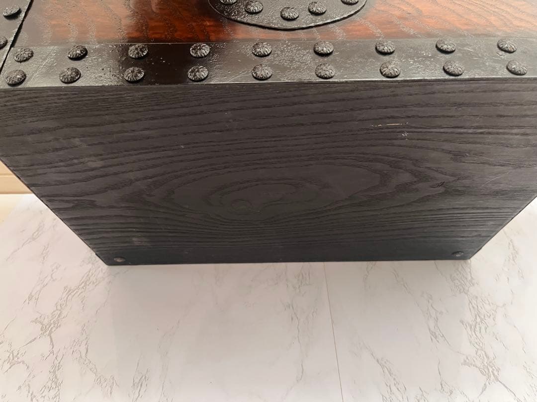 【新品】木製　欅材　千両箱　銭函　古民具　アンティーク